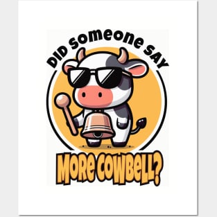 More Cowbell Graphic Tee | Udderly Musical Comic Posters and Art